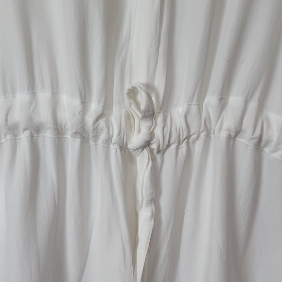 Zara White Boxy Puff Sleeve Polo Top - Picture 10 of 11